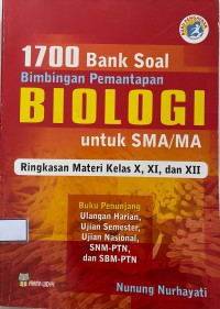 Image of 1700 Bank Soal Bimbingan Pemantapan Biologi Untuk SMA/MA