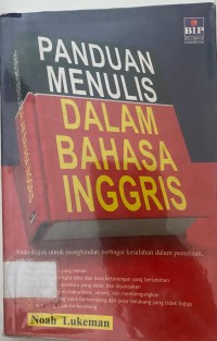 Image of Panduan Menulis Dalam  Bahasa Inggris
